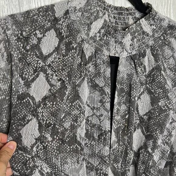 WAYF snake print‎ sheer dress size large - Picture 4 of 8